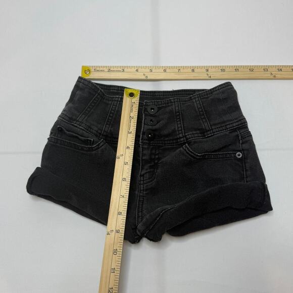 Micro Low Rise Vintage Black Size 3 Shorts - Picture 2 of 4